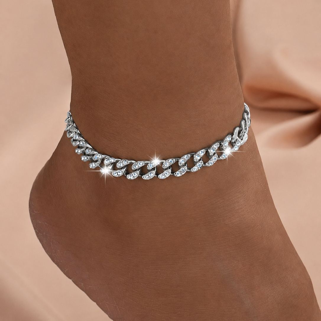 LAST DAY 49% OFF🔥 Women's Elegant Cuban Chain Design Anklet