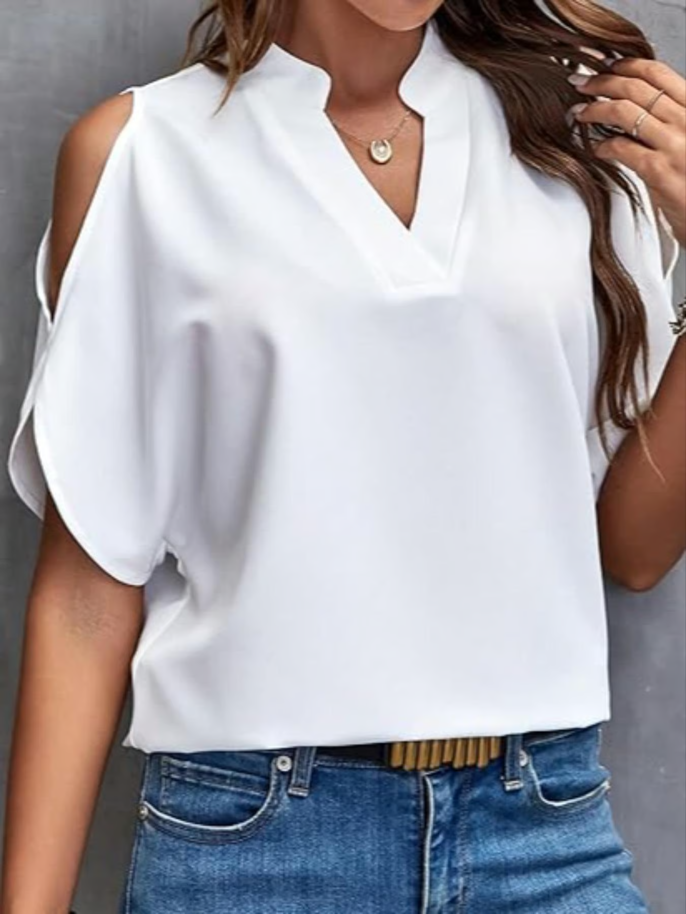 🎁Last Day Promotion 49% OFF✨Women's Solid Color Casual Fitted T-Shirt