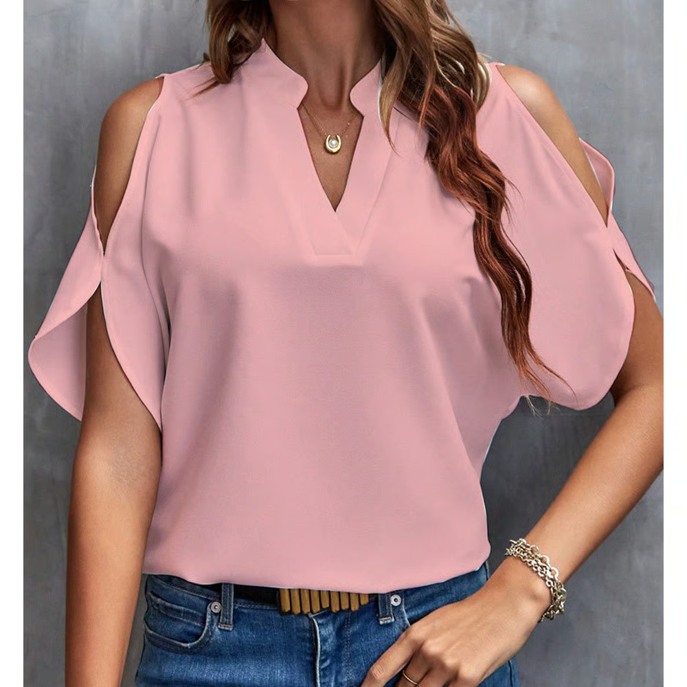 🎁Last Day Promotion 49% OFF✨Women's Solid Color Casual Fitted T-Shirt