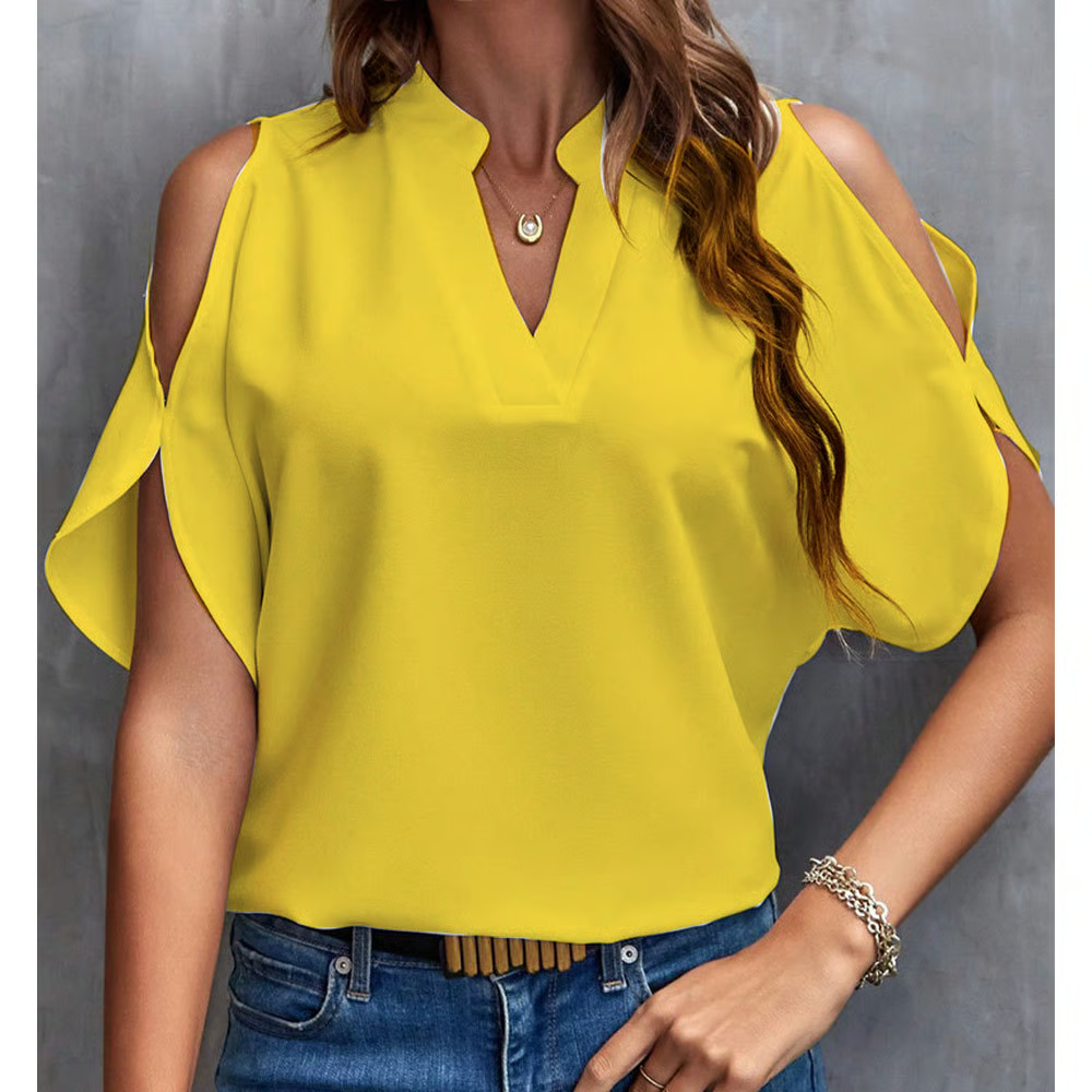 🎁Last Day Promotion 49% OFF✨Women's Solid Color Casual Fitted T-Shirt