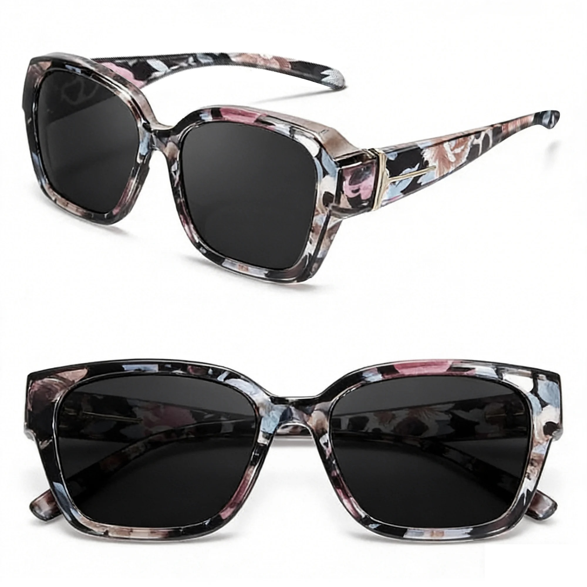 🎉LAST DAY - BUY 1 GET 1 FREE😎2026 New Polarized UV400 Protection Trendy Round Cat-eye Sunglasses 🕶️