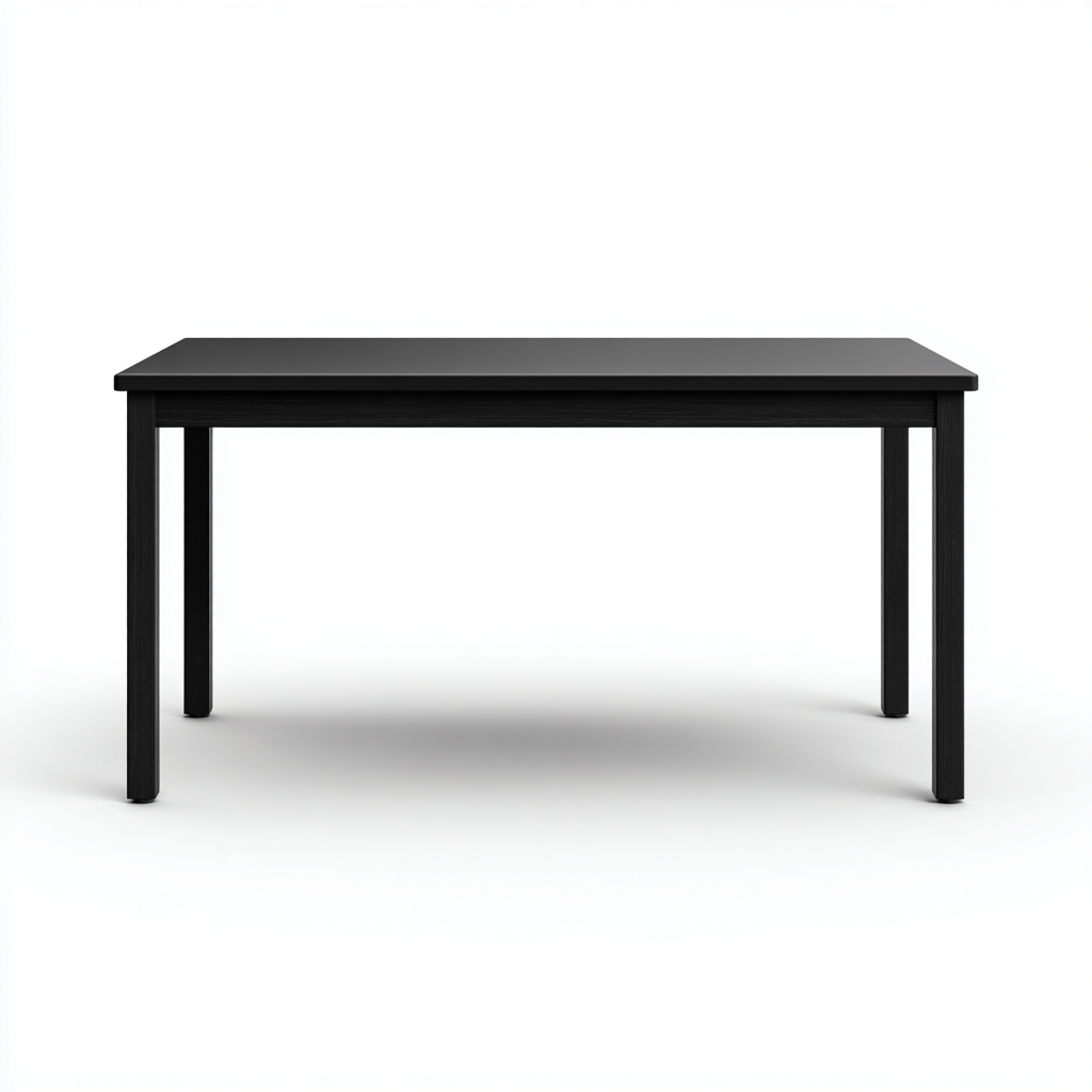 Tavolo da giardino legno 140x80x75 cm nero moderno-Havengoshop