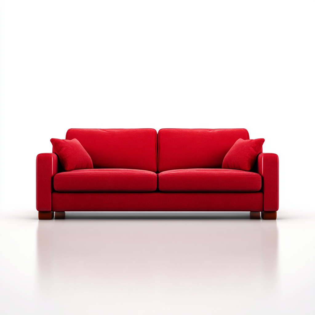 Divano a due posti in tessuto imbottito 168x88x80 cm - rosso - stile contemporaneo per soggiorno-Havengoshop