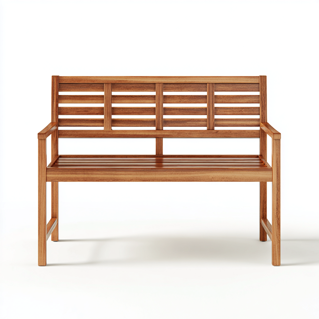 Panche da giardino legno 150x55x90 cm - naturale - per giardino terrazza - design classico-Havengoshop