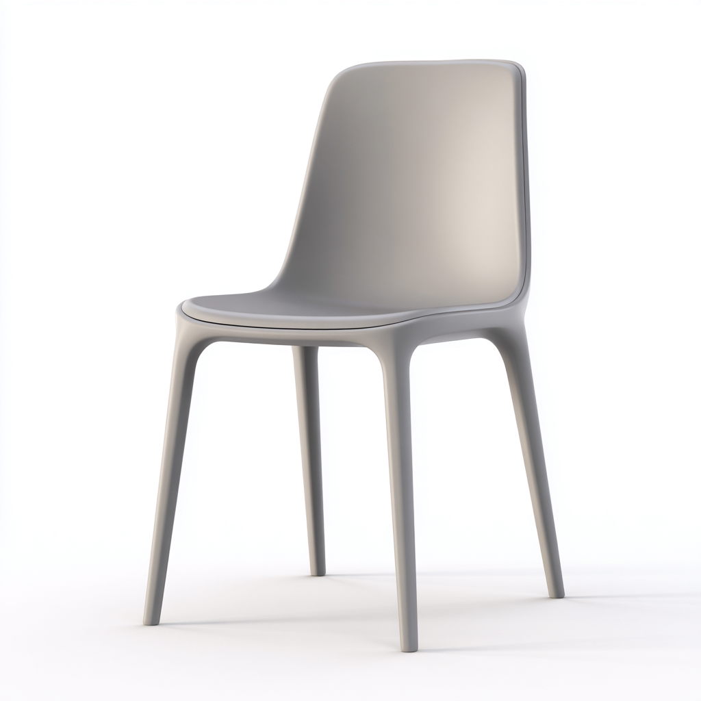 Sedie da giardino in plastica resistente 48x52x82 cm - grigio - design moderno minimal per esterni-Havengoshop