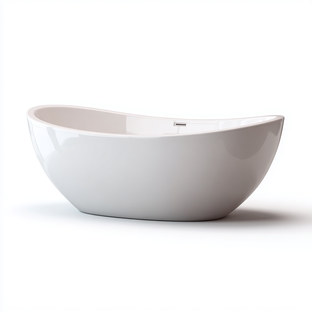 Vasca da bagno freestanding acrilico 165x80x60 cm bianco design moderno-Havengoshop