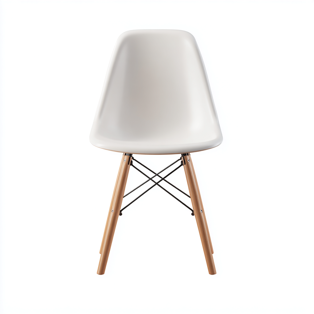 Sedie da giardino in plastica e legno 46x52x82 cm - bianco - design moderno per esterni-Havengoshop