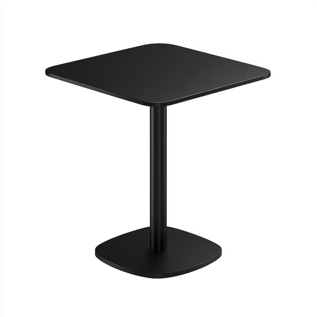 Tavolo da giardino metallo 70x70x75 cm nero design moderno-Havengoshop