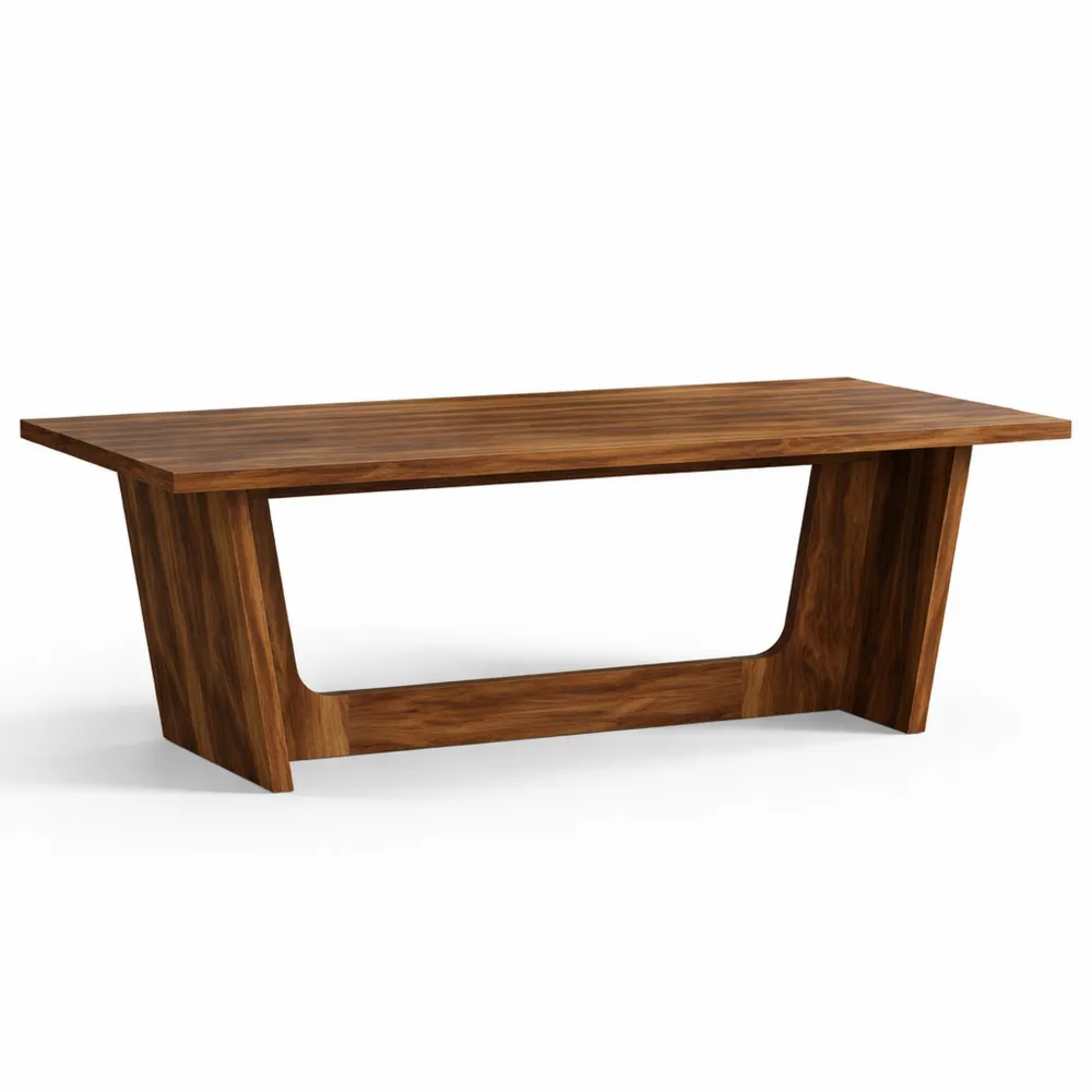 Ampia Scrivania da Ufficio per Computer, 180 x 79 x 75 cm, Colore Marrone Vintage