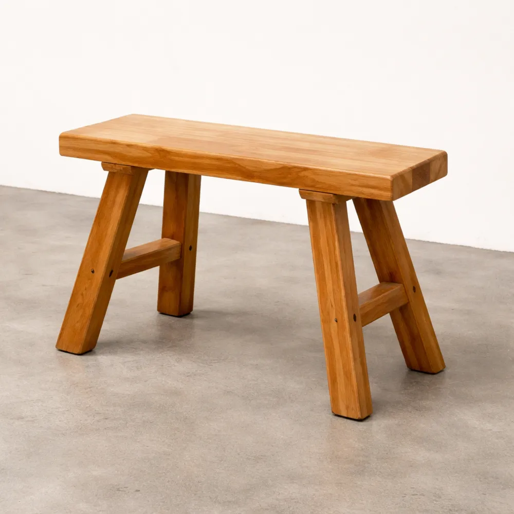 Panca Scarpiera da Ingresso in Legno Massello per Interni