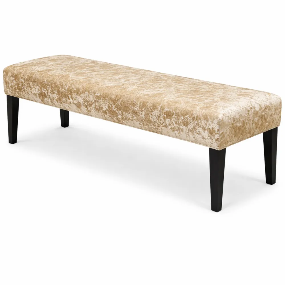 Copripanca in velluto elasticizzato e lavabile per soggiorno e camera da letto, colore oro, taglia L