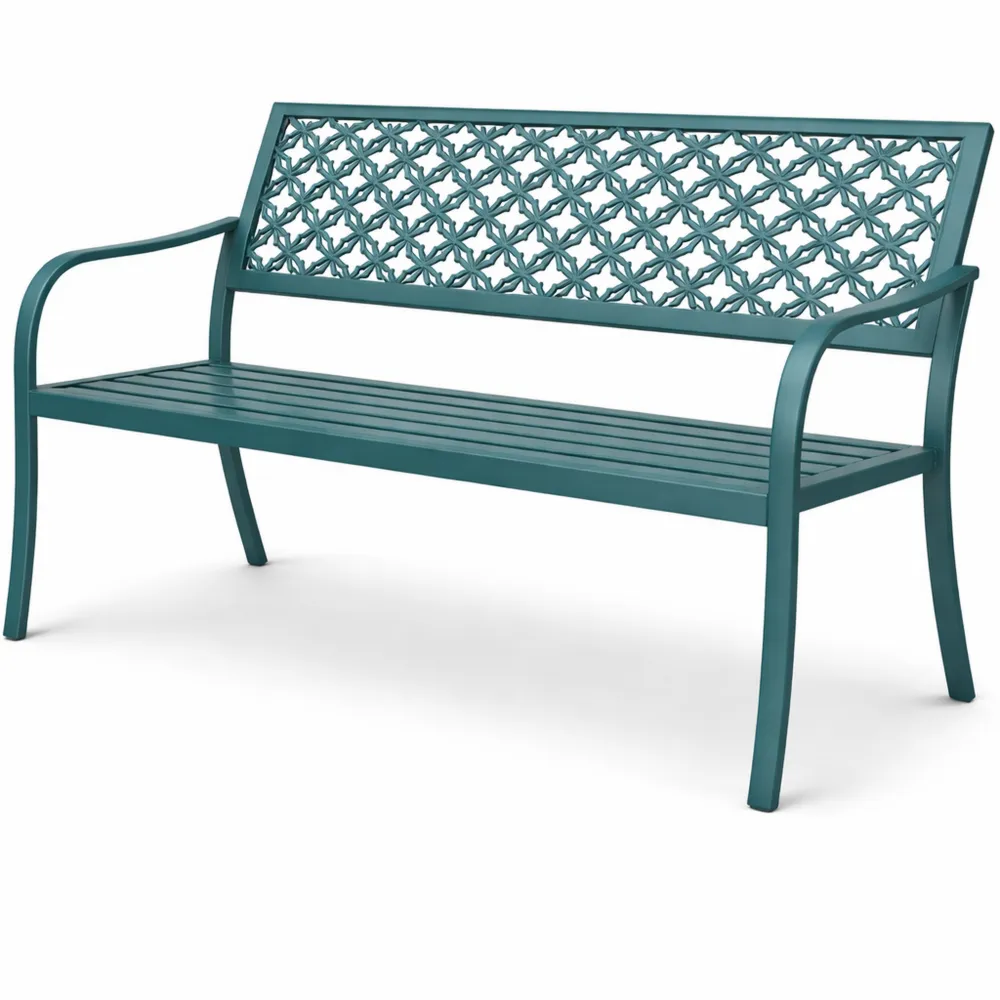 Panca da giardino 2-3 posti, resistente alla ruggine, per interni ed esterni