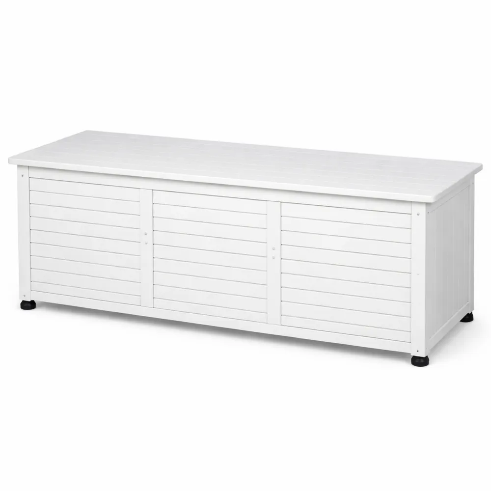 Baule da Esterno Impermeabile in Legno di Abete