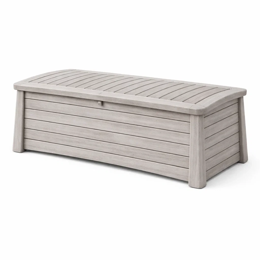 Wooden Style Outdoor Storage Chest-AuraLoria