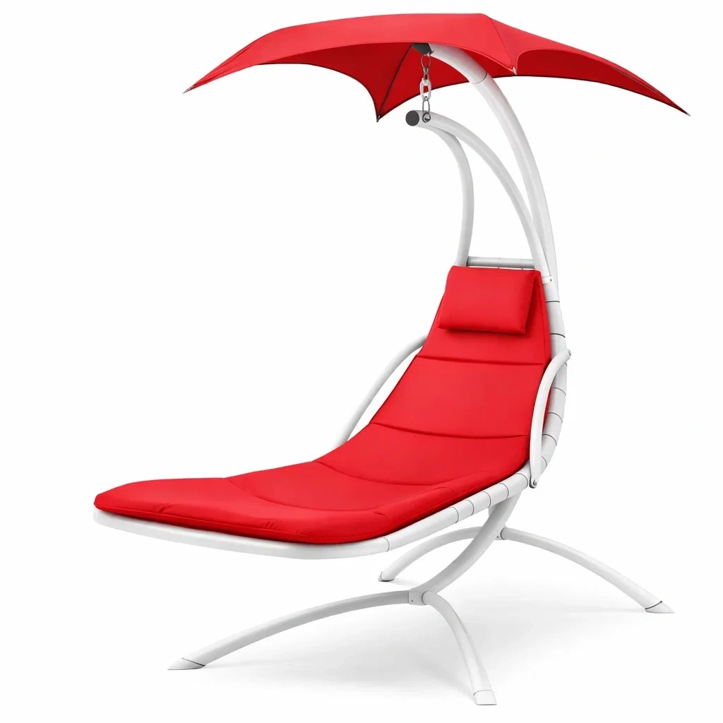 Outdoor Canopy Lounge Swing Chair-AuraLoria
