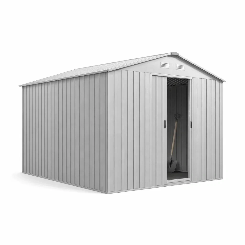 Large Outdoor Metal Storage Shed-AuraLoria