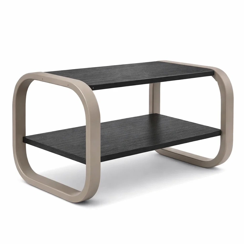 Modern Two Tier Storage Coffee Table-AuraLoria