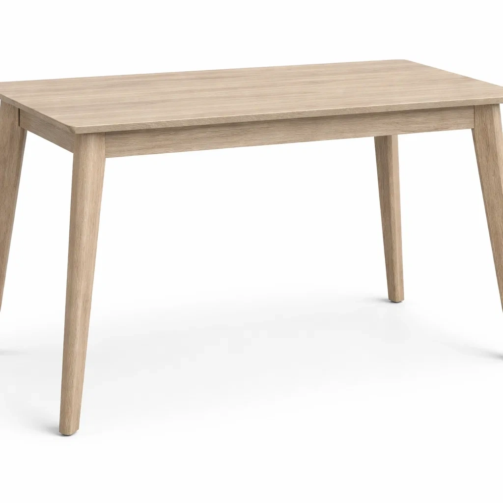 Minimalist Rectangular Wooden Dining Table-AuraLoria