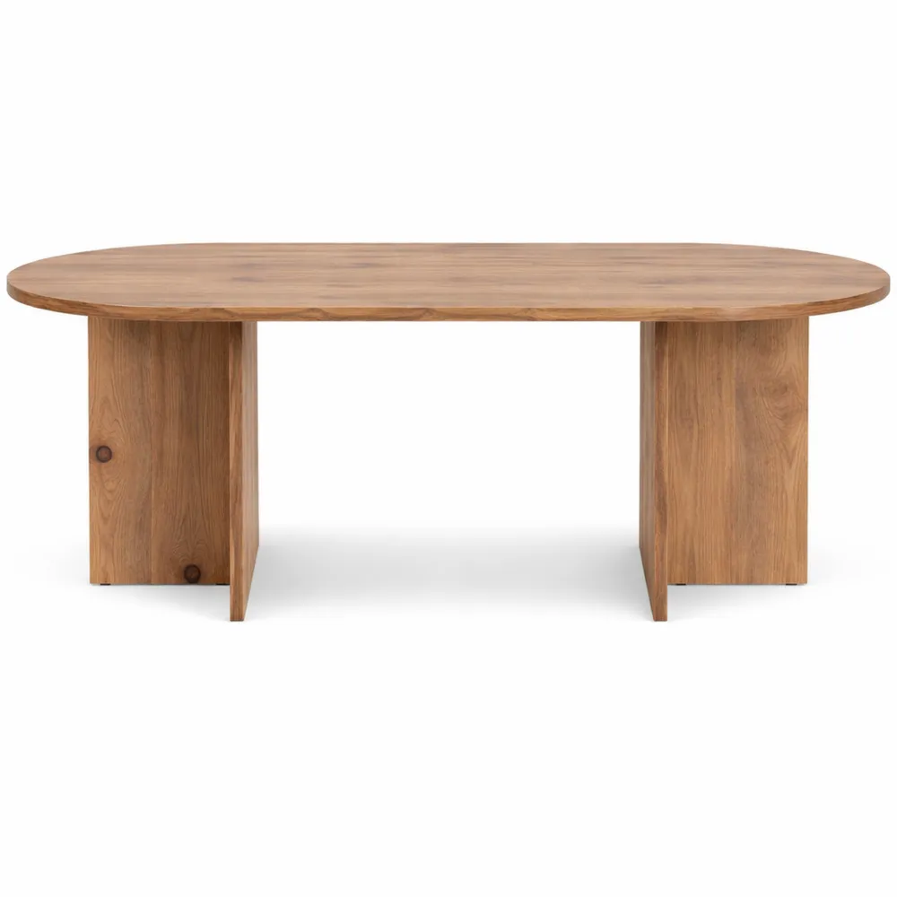 Table basse moderne en pin Atlantique, 119 x 40 x 60 cm, finition mélaminée, idéale pour salon-Hazelgro