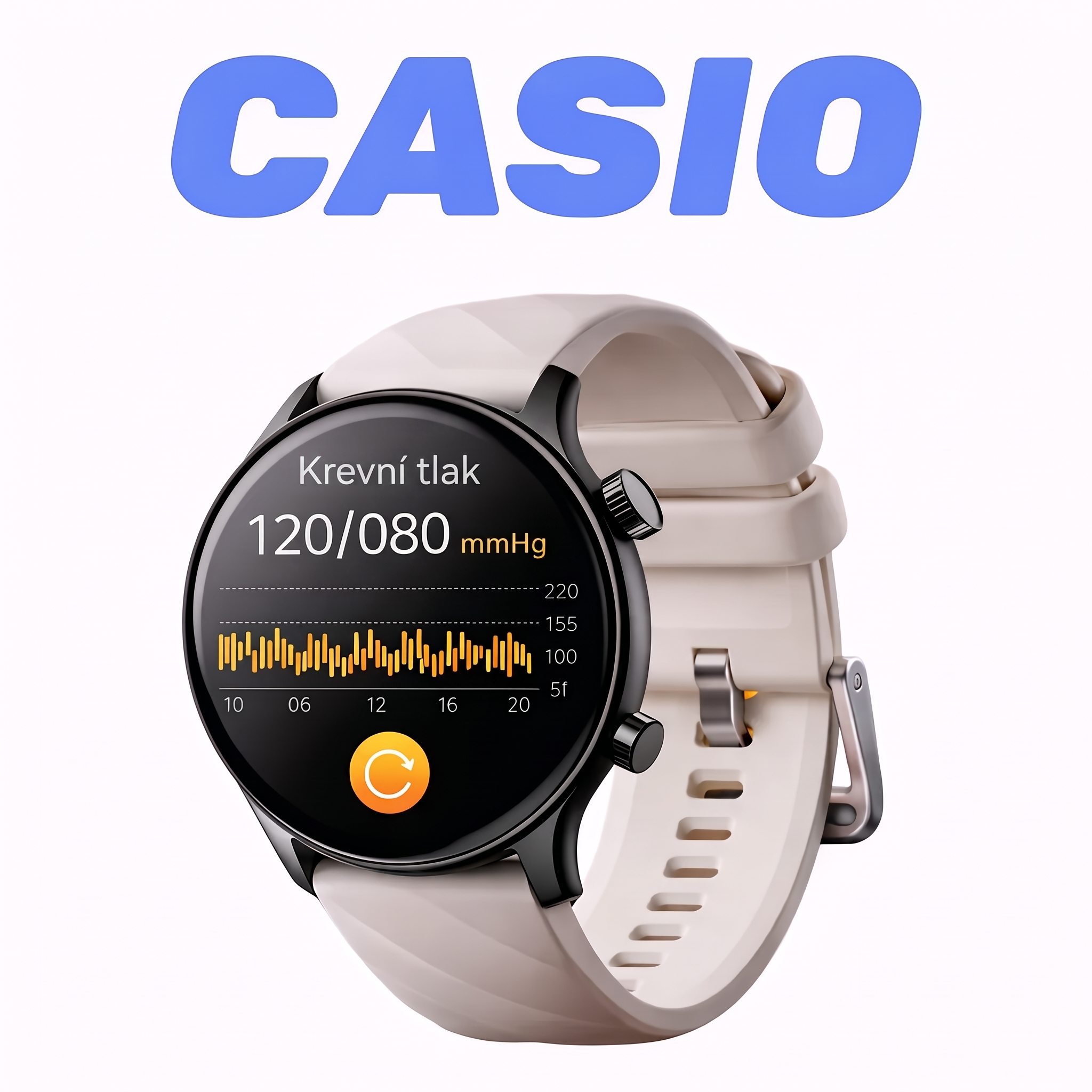 Chytré hodinky Casio pro monitorování zdraví s umělou inteligencí ⌚️ Nová aktualizace pro rok 2026! Inteligentní měření pomocí EKG + fotopletysmografie – sledování hladiny glukózy v krvi, krevního tlaku a úrovně kyslíku v krvi pomocí