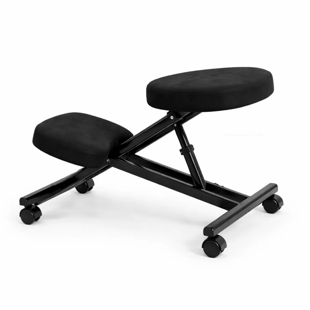 Tabouret ergonomique ajustable avec repose-genoux et roulettes