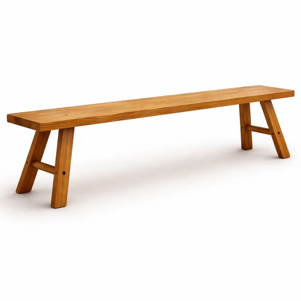 Banc de style rustique pour intérieur, idéal pour salle à manger ou entrée