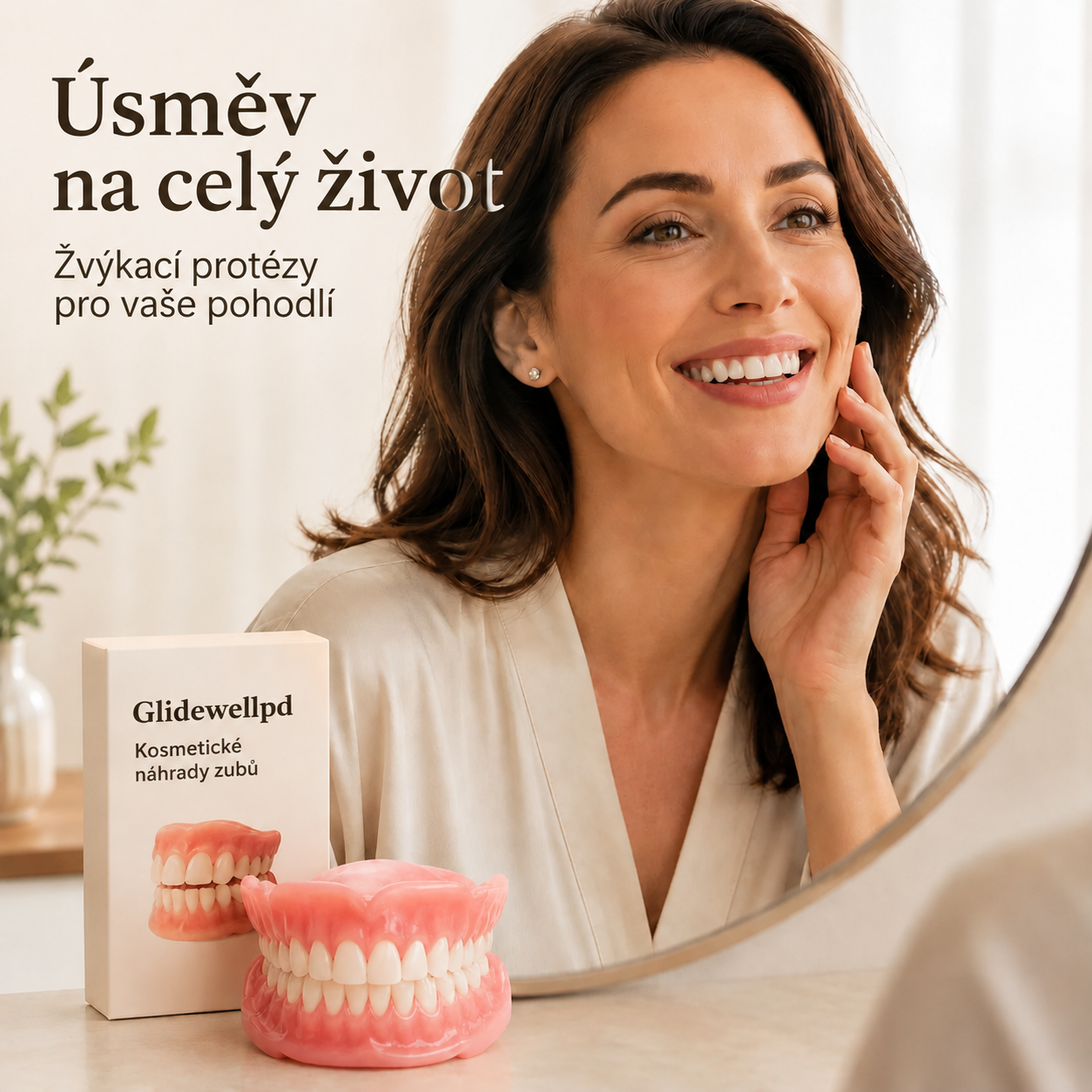 PRÉMIOVÉ CELKOVÉ KRYTÍ ZUBNÍ PROTÉZY