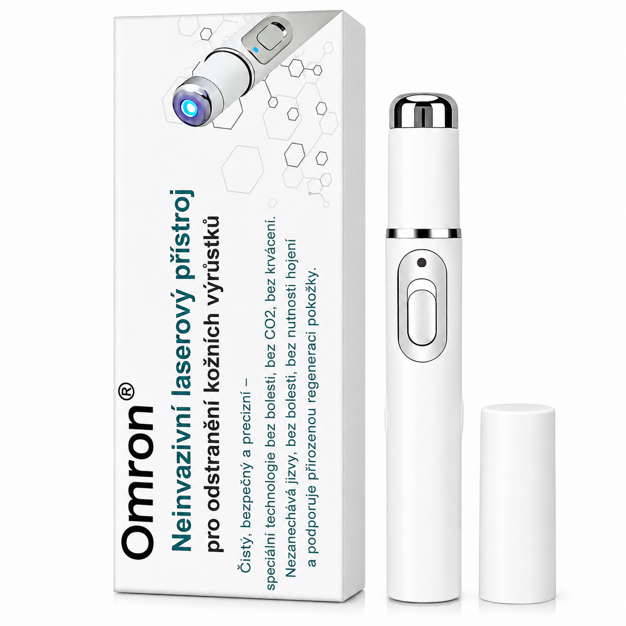 Omron® neinvazivní laserové pero na odstranění znamének a bradavic