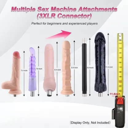 AUXFUN Sex stroj Automatický milovací stroj s dálkovým ovládáním a stupňovaným dildem, strkací stroj s 3XLR konektorem a aplikací Sexuální hračky Hands-free