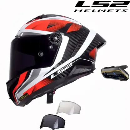 LS2 FF805 Thunder GP RAUTE – Gloss Orange and Silver