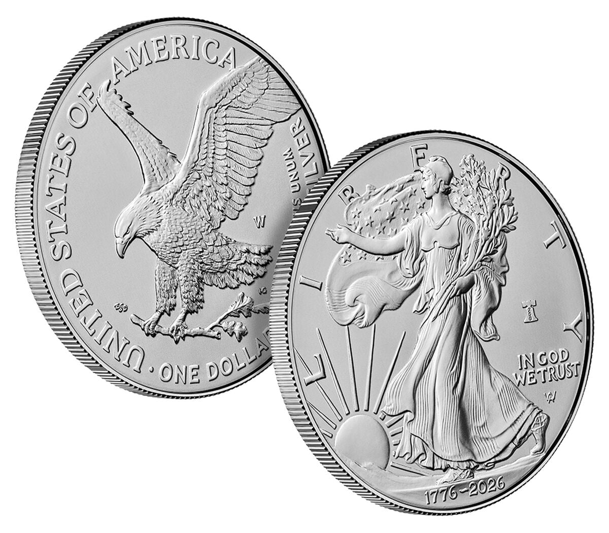 2026 W 250th Anniversary Proof Silver Eagle PF 70 UC, FDOI 250 Bell Presale