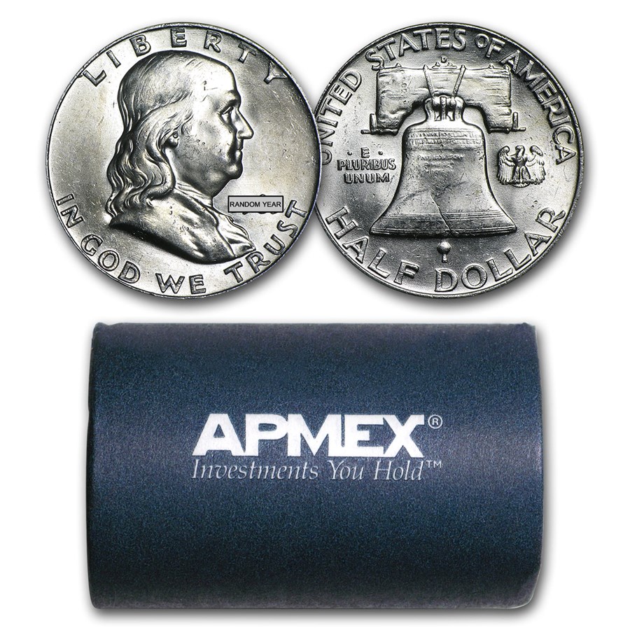 1948-1963(16Pcs) Franklin Half Dollars CHOICE-GEM
