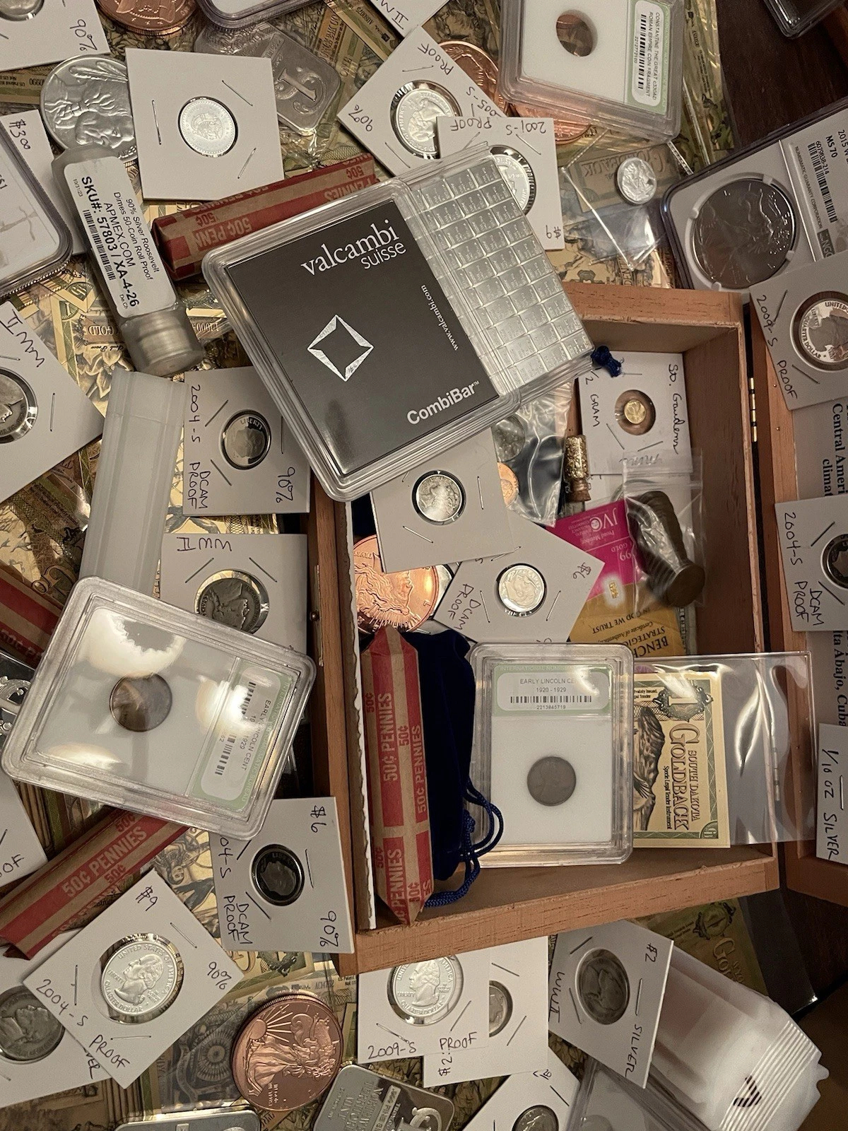 ESTATE COIN TREASURE CHEST Silver! NGC, PCGS, Coins, Bars, Rounds & Bills