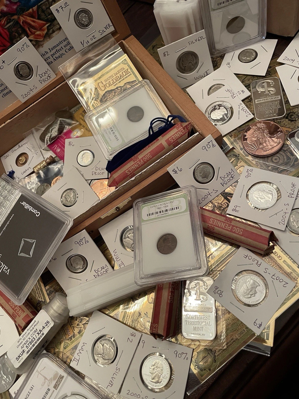 ESTATE COIN TREASURE CHEST Silver! NGC, PCGS, Coins, Bars, Rounds & Bills
