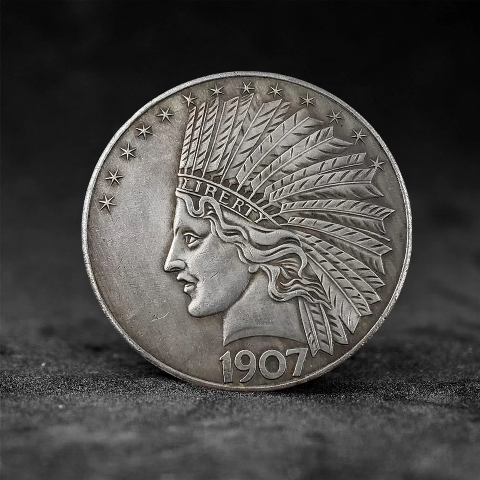 1907 Liberty Indian Head Ten-Dollars Coin