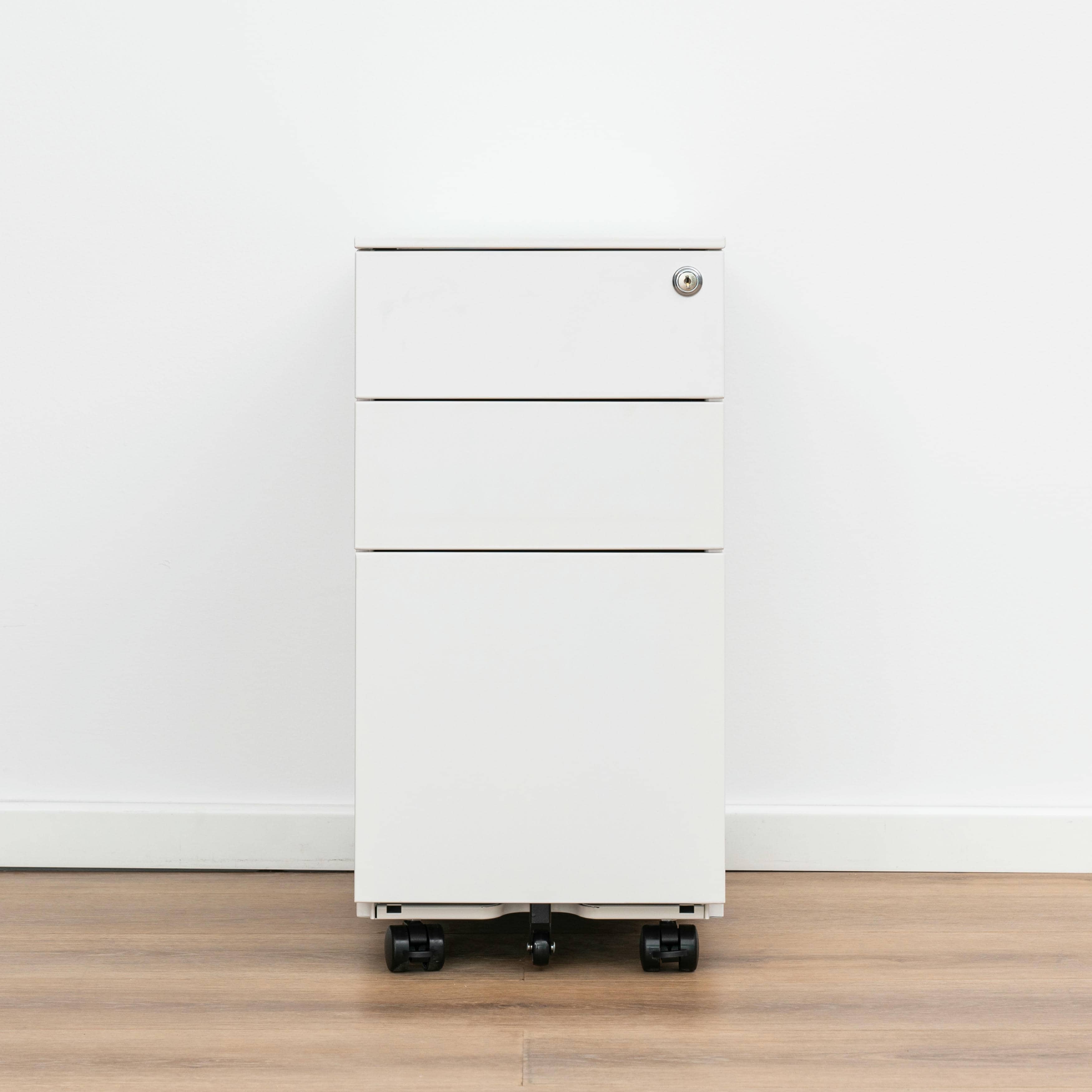 3-drawer mobile pedestal file cabinet,