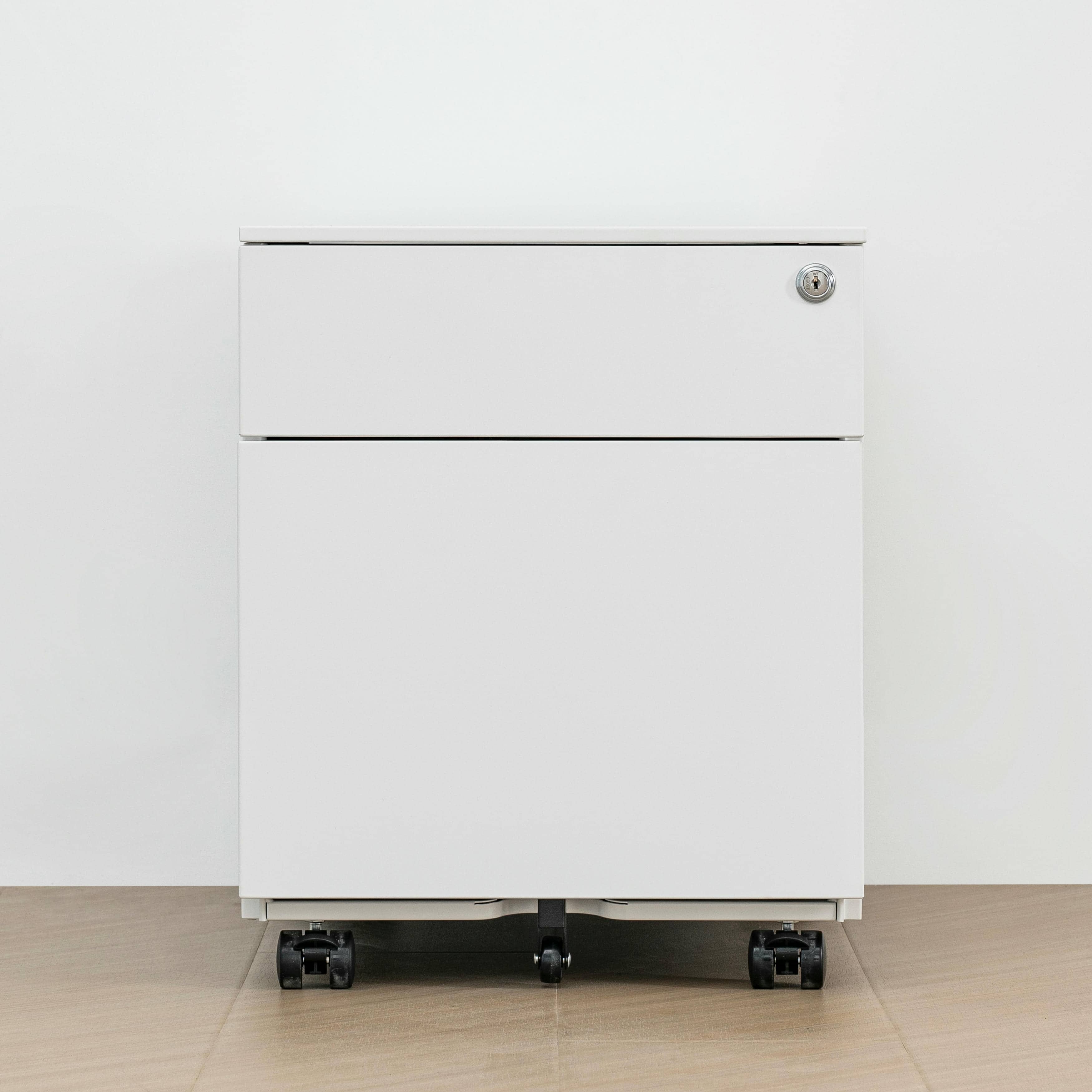 2-drawer mobile pedestal file cabinet