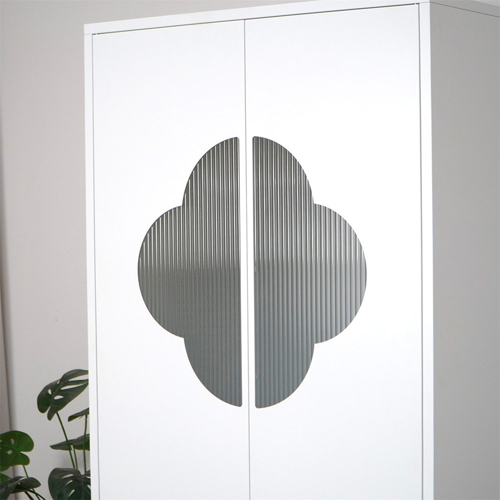 White&Pink / Red&Blue Tall Storage Cabinet