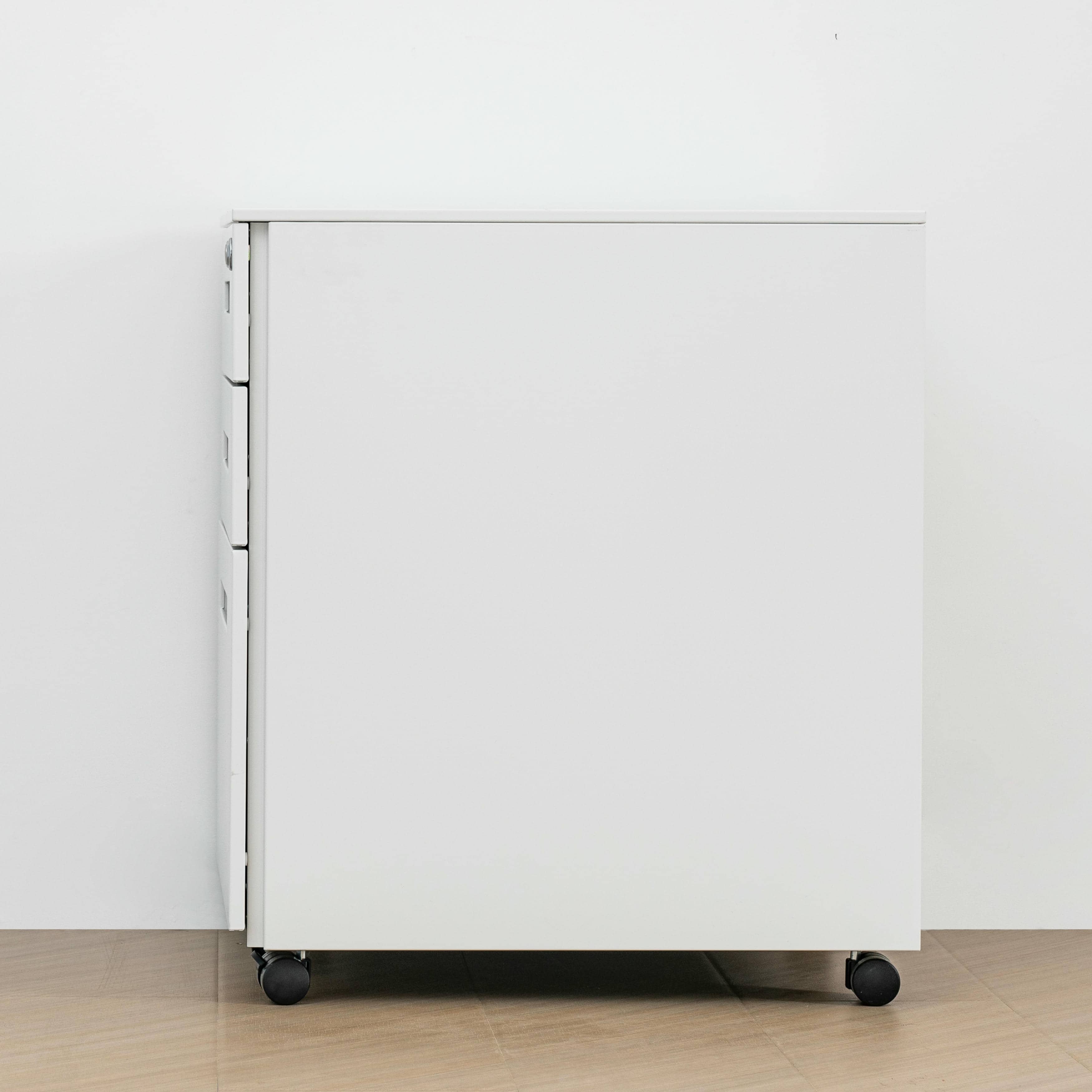 3-drawer mobile steel file cabinet