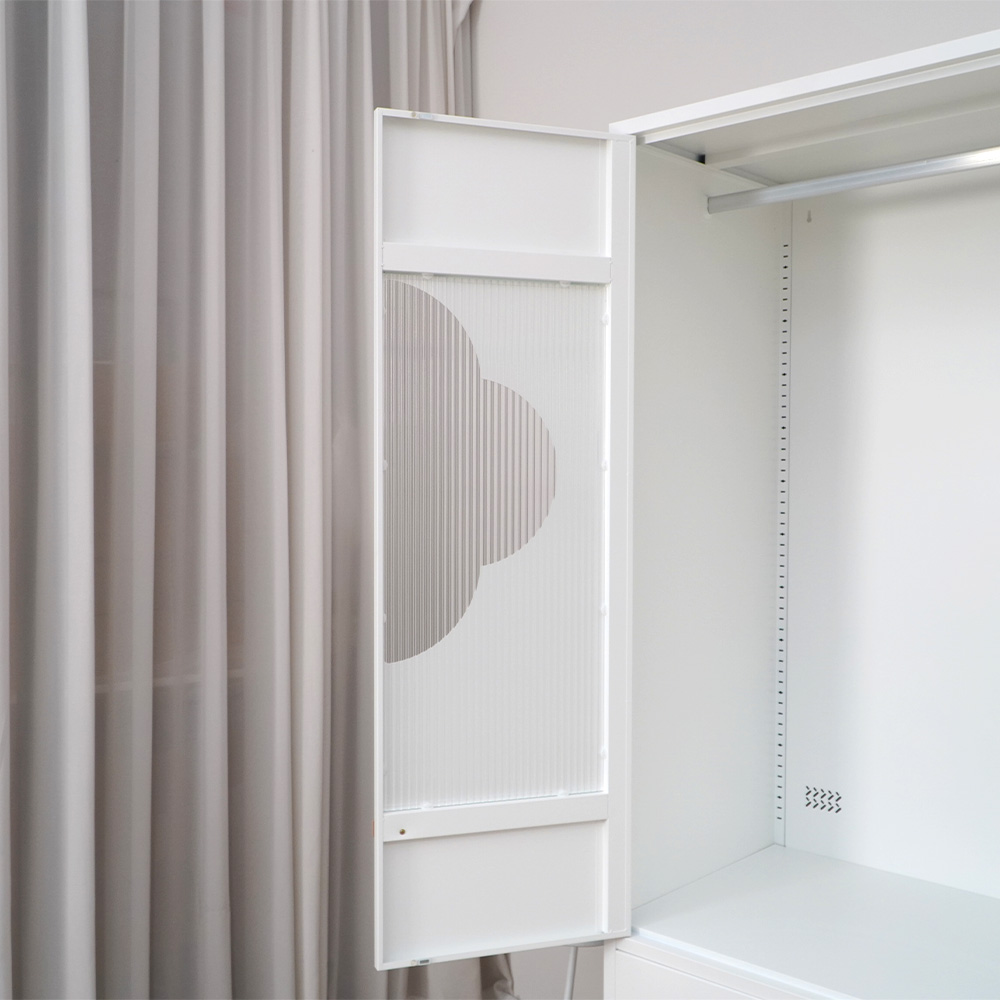 White&Pink / Red&Blue Tall Storage Cabinet