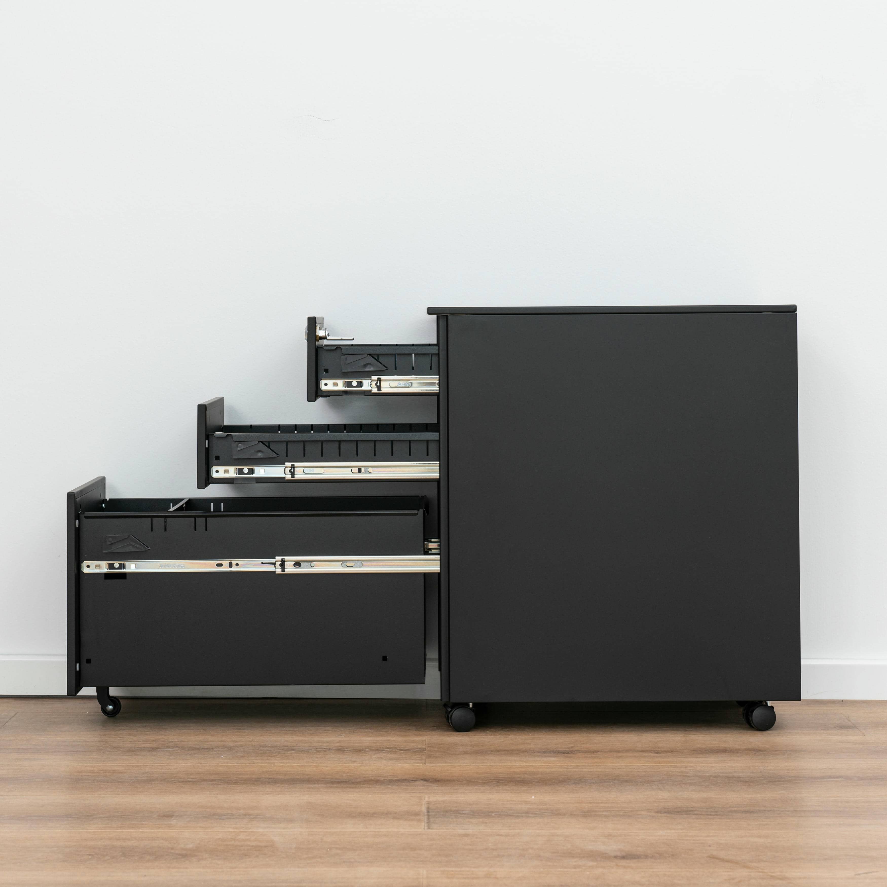 3-drawer mobile pedestal file cabinet,