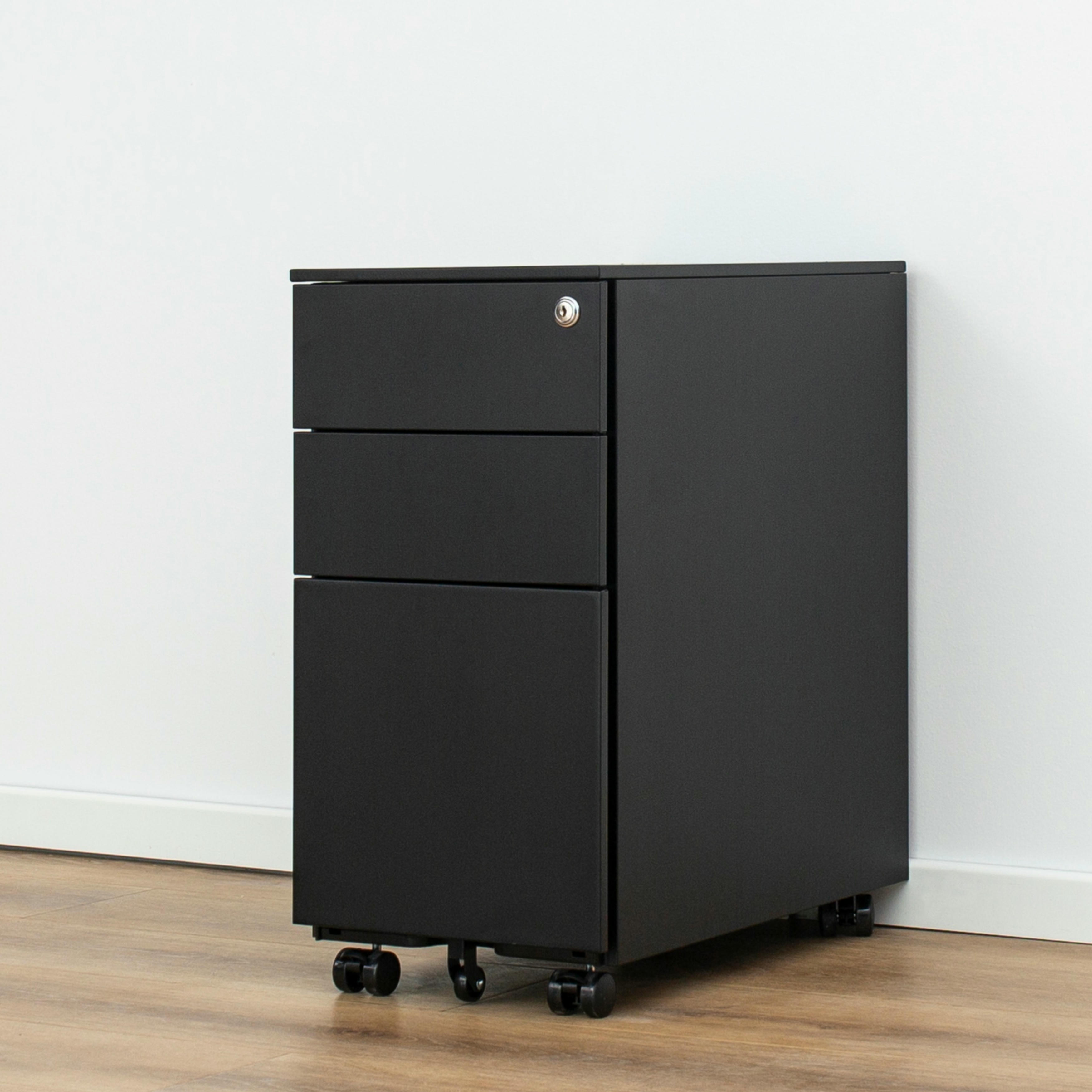 3-drawer mobile pedestal file cabinet,