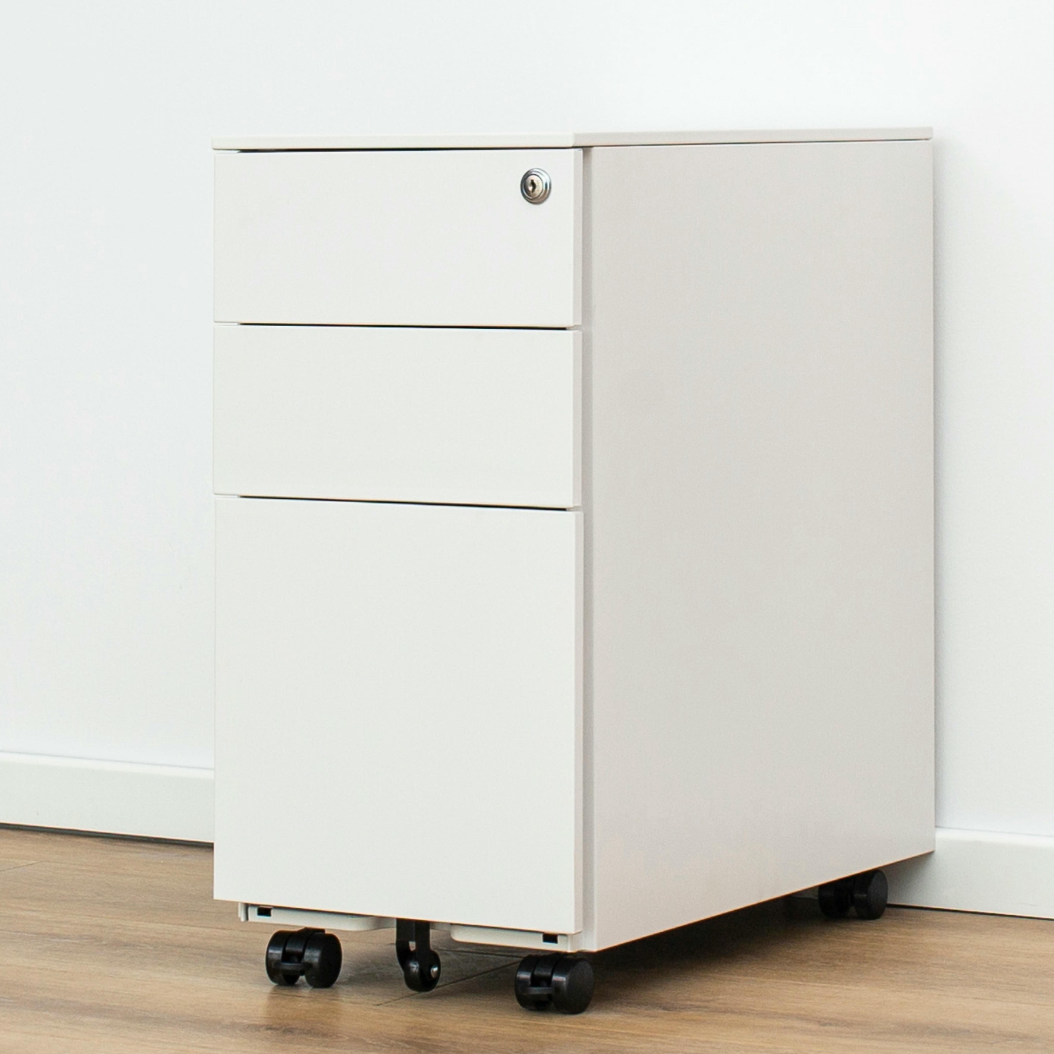 3-drawer mobile pedestal file cabinet,