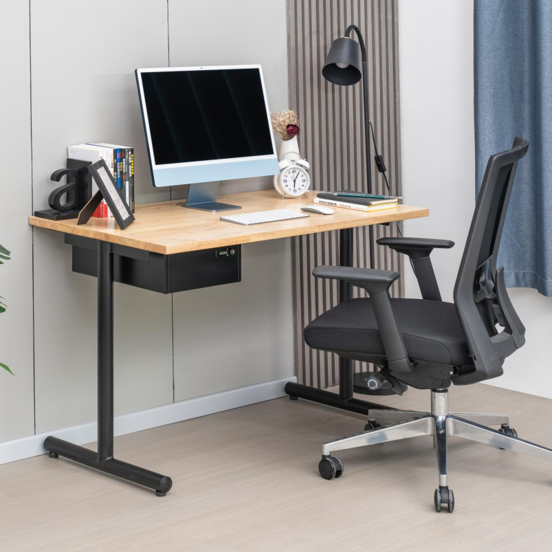 Steel Writing Desk Modern Metal Frame Computer Desk for Home Office （With Drawers）（Price On Request）