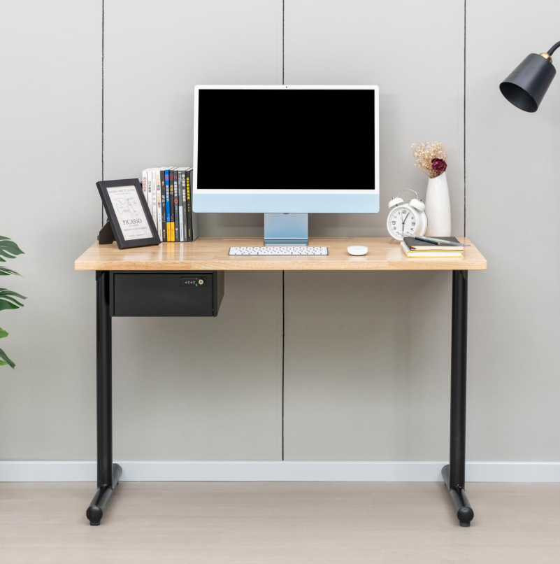 Steel Writing Desk Modern Metal Frame Computer Desk for Home Office （With Drawers）（Price On Request）