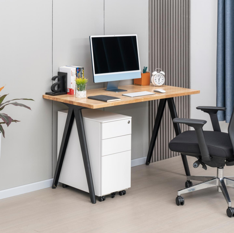 Steel Writing Desk Modern Metal Frame Computer Desk for Home Office （Price On Request）