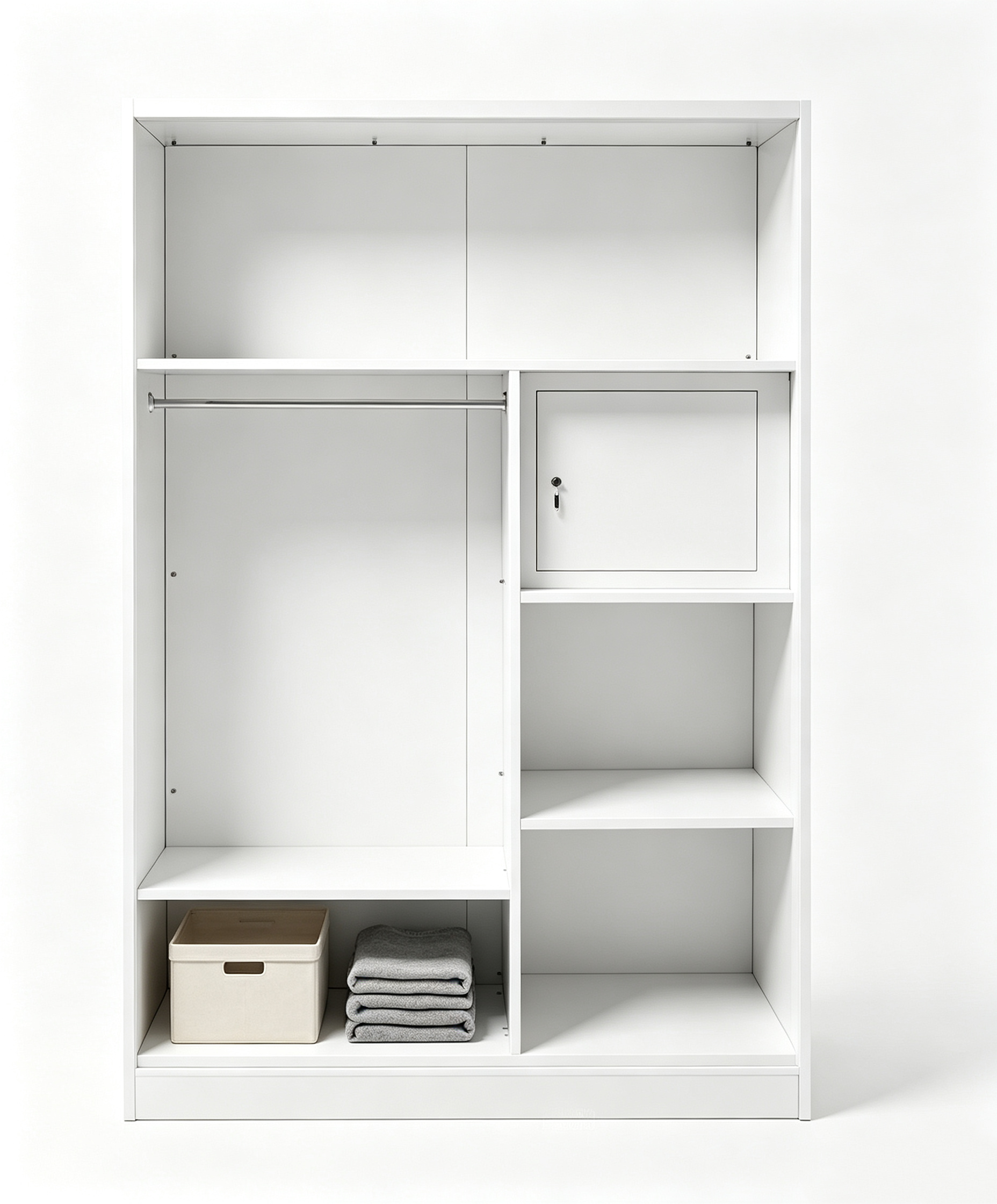 New Chinese Style Ginkgo Printed Sliding Door Wardrobe