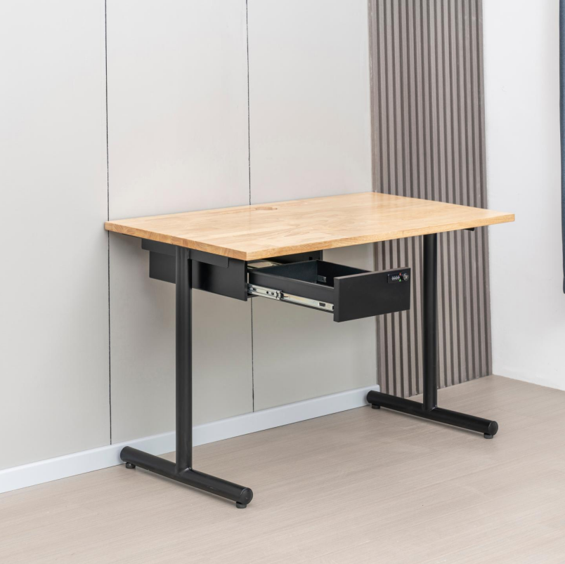 Steel Writing Desk Modern Metal Frame Computer Desk for Home Office （With Drawers）（Price On Request）