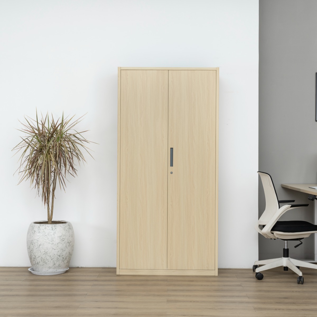 Natural Wood-Finish Transfer-Printed Steel Cabinet Series — File Cabinets（Price On Request）