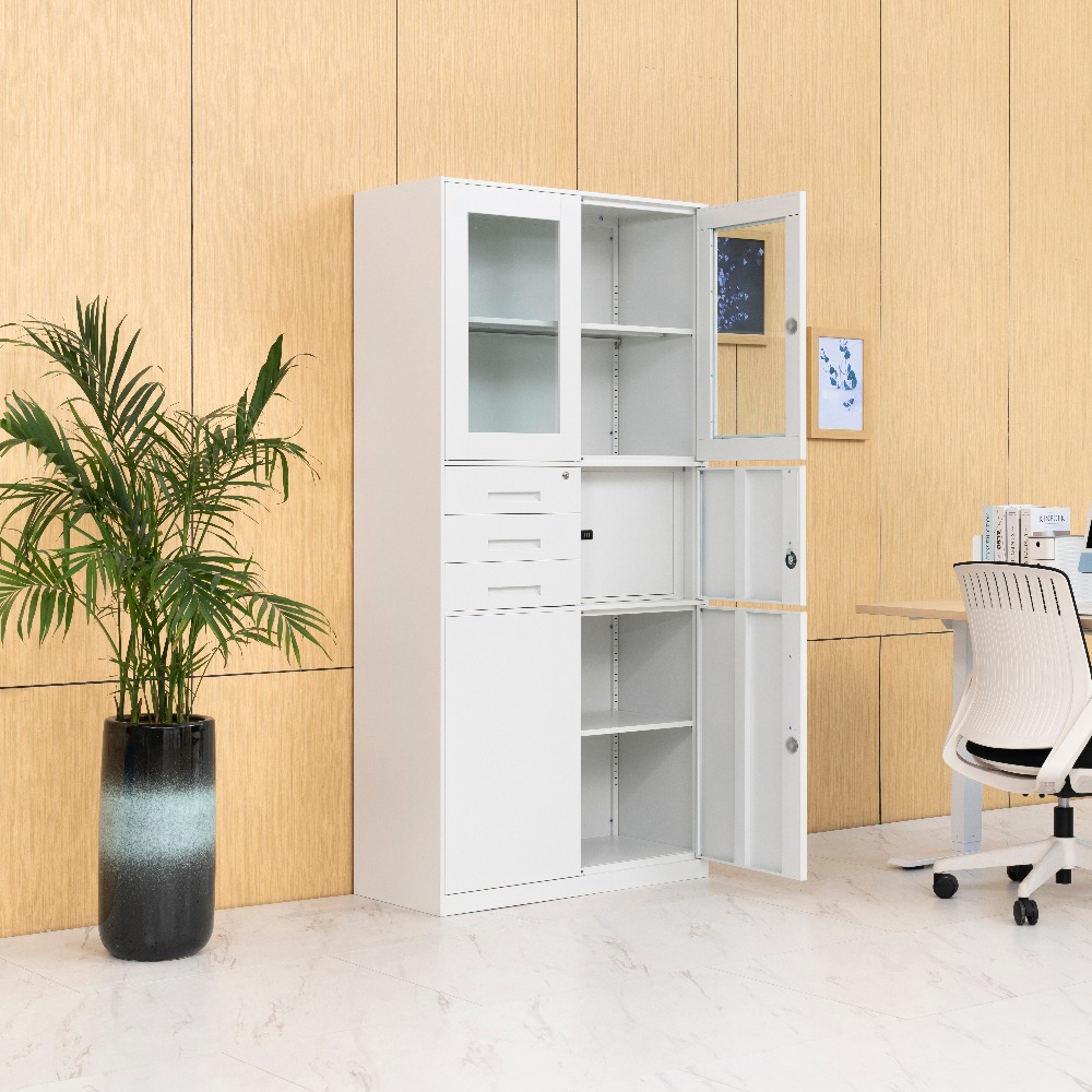Steel Multi-Functional Filing Cabinet with Glass Doors（Price On Request）